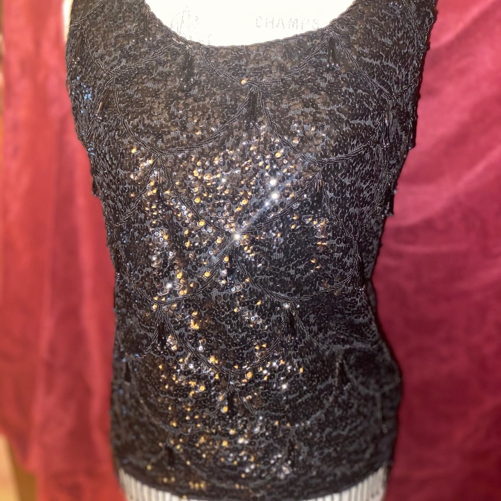 A sequin top